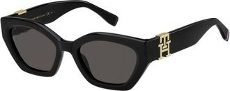Tommy Hilfiger 1979/S Zonnebrillen - Dames - Zonnebrillen - Zwart - 54 MM - Polyester - Accessoires