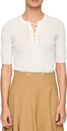 A.L.C. Fawn Breathable Knit Top In Bright White