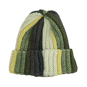 Amish Nomad Beanie - Heren - Accessoires - Groen - Maat: ONE Size Wol