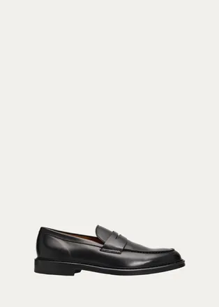 Doucal's Mens Siena Leather Penny Loafers