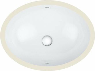 GROHE Bau Ceramic - Lavabo con troppopieno, 560 &times; 42 cm, bianco alpino 39423000 - Grohe