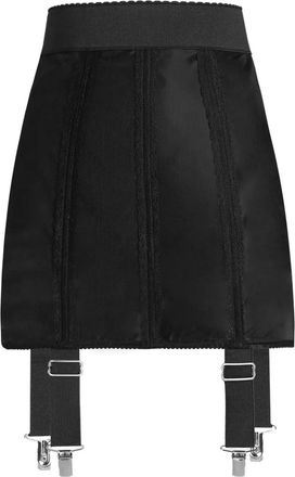 Dolce & Gabbana Minigonna con bretelle - Nero