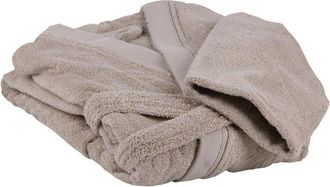 cofan Albornoz Beige Gr.500/m2 Modelo Abisinia Talla S, Albornoz De Ba&ntilde;o Con Manga Larga Y Cintur&oacute;n Para Su Cierre. Disponible En Beige. Est&aacute; Fabricado En A