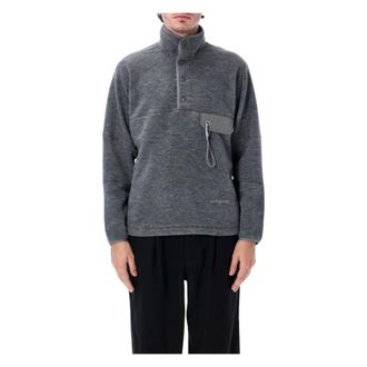 And Wander Pile Pocket Highneck - Heren - Sport - Grijs - Maat: M Fleece