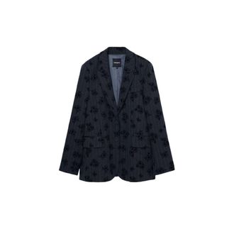 Desigual Gray Polyester Suits & Womens Blazer