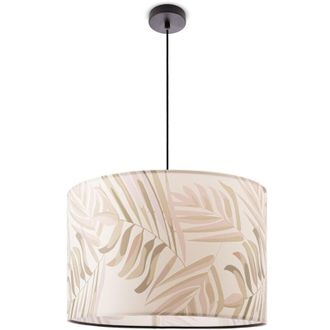 Paco Home Lampada a Plafone Sospensione Salotto Camera Da Letto Moderna Giungla Palme E27 Verde (Ø38cm), Luce a sospensione - Nero - Paco Home