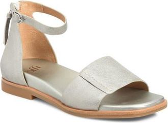 S&ouml;fft Reyna Ankle Strap Sandal in Anthracite at Nordstrom, Size 7.5