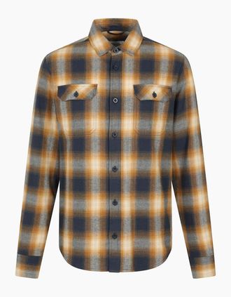 Mountain Warehouse Mens Mountain Warehouse Mens Trace Flannel Long-Sleeved Shirt - Green - Size: Regular/36