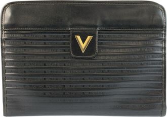 Mario Valentino Leather Clutch Bag (Pre-Owned)