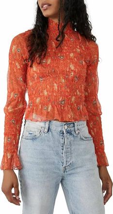 Free People Hello There Top In Grenadine Combo