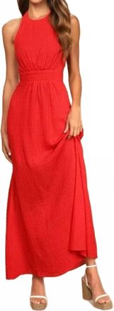 Lush Charm Maxi Dress In Red