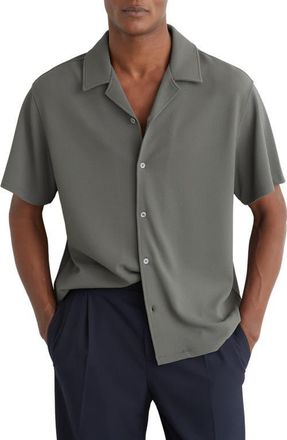 Reiss Cedric Camp Shirt in Sage Green at Nordstrom, Size Small