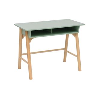 Mobili Rebecca Mobili Rebecca - Escritorio Para Ni&ntilde;os Rebecca Mobili Luan 70x90x50 Mdf Pino Verde Agua Marr&oacute;n