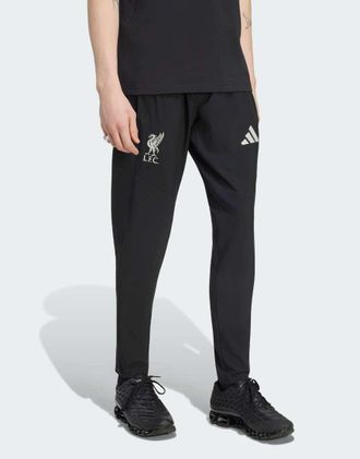 adidas Liverpool fc Tiro pantaloni da viaggio neri-Nero