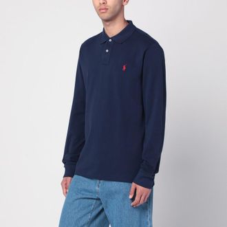 Polo Ralph Lauren Blue cotton polo Custom Slim-Fit