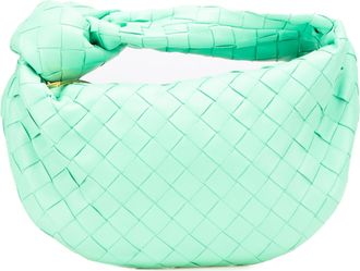Bottega Veneta Pre-owned Womens The Mini Jodie Top Handle Bag - Turquoise Leather - One Size