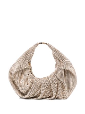 Benedetta Bruzziches Yennefer ruched embellished tote bag - Goud