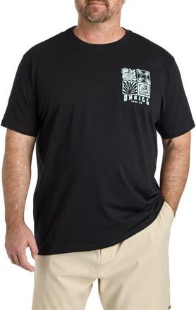 O'Neill Big & Tall Etching Vintage T-Shirt in Black at Nordstrom, Size 4X Big