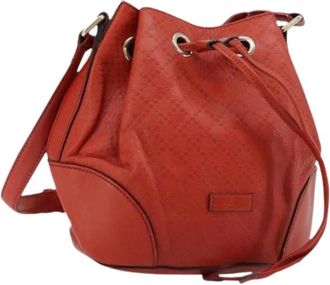 Gucci Pre-owned Vintage Schoudertas - Dames - Vintage Tas - Rood - ONE Size - Leer - Vintage