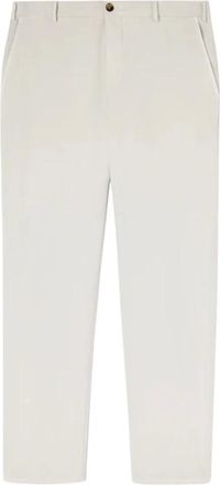 Agnona Heren, Broeken, Beige, Maat: XL Katoen