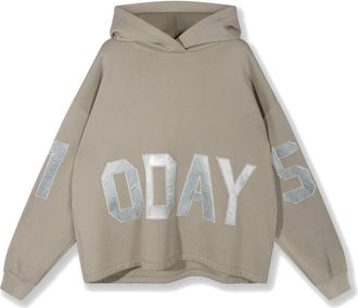 10 Days Hoodies & sweatvesten, Dames, Grijs, M, Katoen, The Statement Logo Hoodie