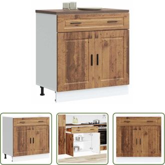 vidaXL vidaXL Mobile da cucina - Base da Cucina Porto Legno Antico in Legno Multistrato