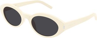 Saint Laurent SL 567 005 Womens Sunglasses White Size 51 - Free RX Lenses - Free RX Lenses