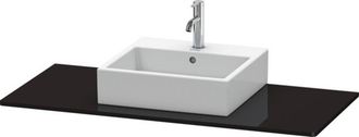 Duravit Consola Duravit Xsquare Con Recorte 16x1200x550mm Negro De Alto Brillo