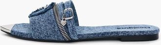 Desigual Sandali piatti in denim blu