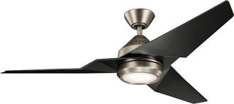 Elstead Lighting Ventilador de techo LED 152 cm acero ABS gris antracita