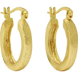 Ottoman Hands Caprice Hoop Earrings in Brass at Nordstrom