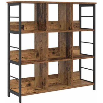 vidaXL Libreria Legno vecchio 102 x 32 x 104,5 cm Legno multistrato vidaXL