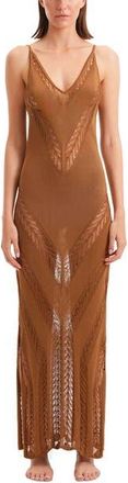 Moeva Mimi Cover Up Dress Resortwear in Brown at Nordstrom, Size X-Small Eu