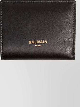 Balmain lambskin leather coin wallet