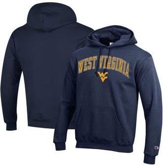 Champion Mens Champion Navy West Virginia Mountaineers Arched Logo Fleece Pullover Hoodie at Nordstrom, Size Medium