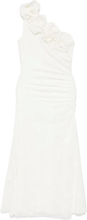 Nissa Abito midi con applicazione - Bianco