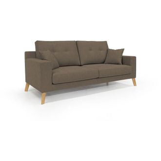 Divani.Store Divani.store - Danish Divano moderno in tessuto morbido impermeabile T02 146 cm marrone