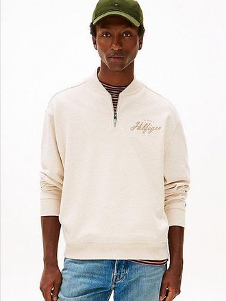 Tommy Hilfiger Baseball Collar Quarter-Zip Jumper
