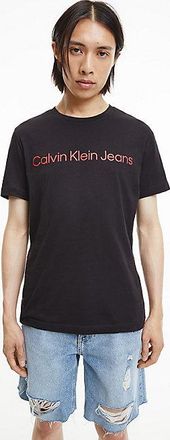 Calvin Klein Slim Organic Cotton Logo T-shirt - Calvin Klein - Black - Men - XXXL