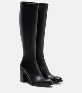 Chlo&eacute; Phoenix 90 leather knee-high boots