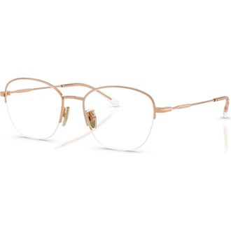 Vogue Eyewear 53mm Irregular optical glasses in Pink at Nordstrom