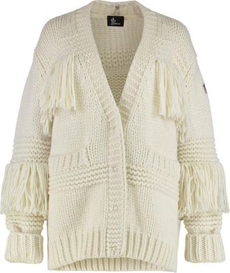 Moncler Cardigan In Mixed Wool