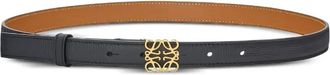 Loewe Cintura in pelle con placca logo - Blu