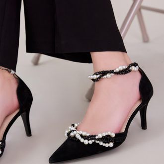 Anne Fontaine Lily Pearl Shoe in Black at Nordstrom, Size 39