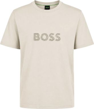 HUGO BOSS Hombre, Camisetas, Beige, Talla: M