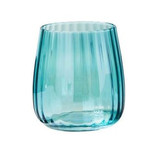 Tag Chelsea Iridescent Stemless Wine Glass Aqua Blue Drinkware at Nordstrom