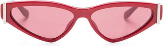 Alexander McQueen Eyewear Occhiali da sole cat-eye - Rosso