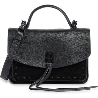 Rebecca Minkoff Darren Leather Messenger Bag in Black at Nordstrom Rack