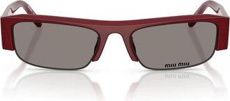 Miu Miu Sunglasses Mub07 S 21 I80 Q Burgundy Opaline/Dark Gray Women