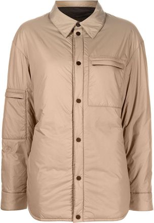 Aztech Mountain Pillow padded shirt jacket - women - Polyester/Polyester - 44 - Brown